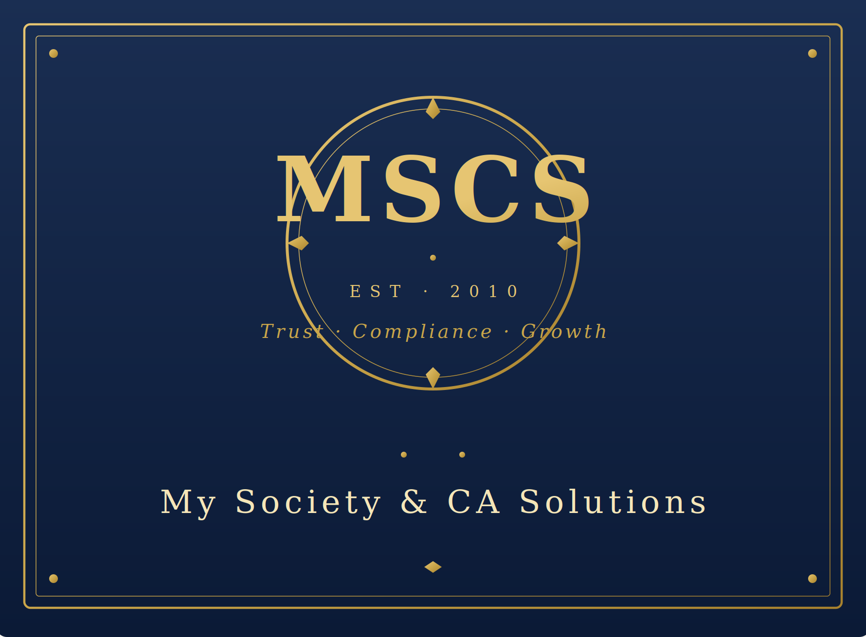 MSCS &mdash; My Society & CA Solutions